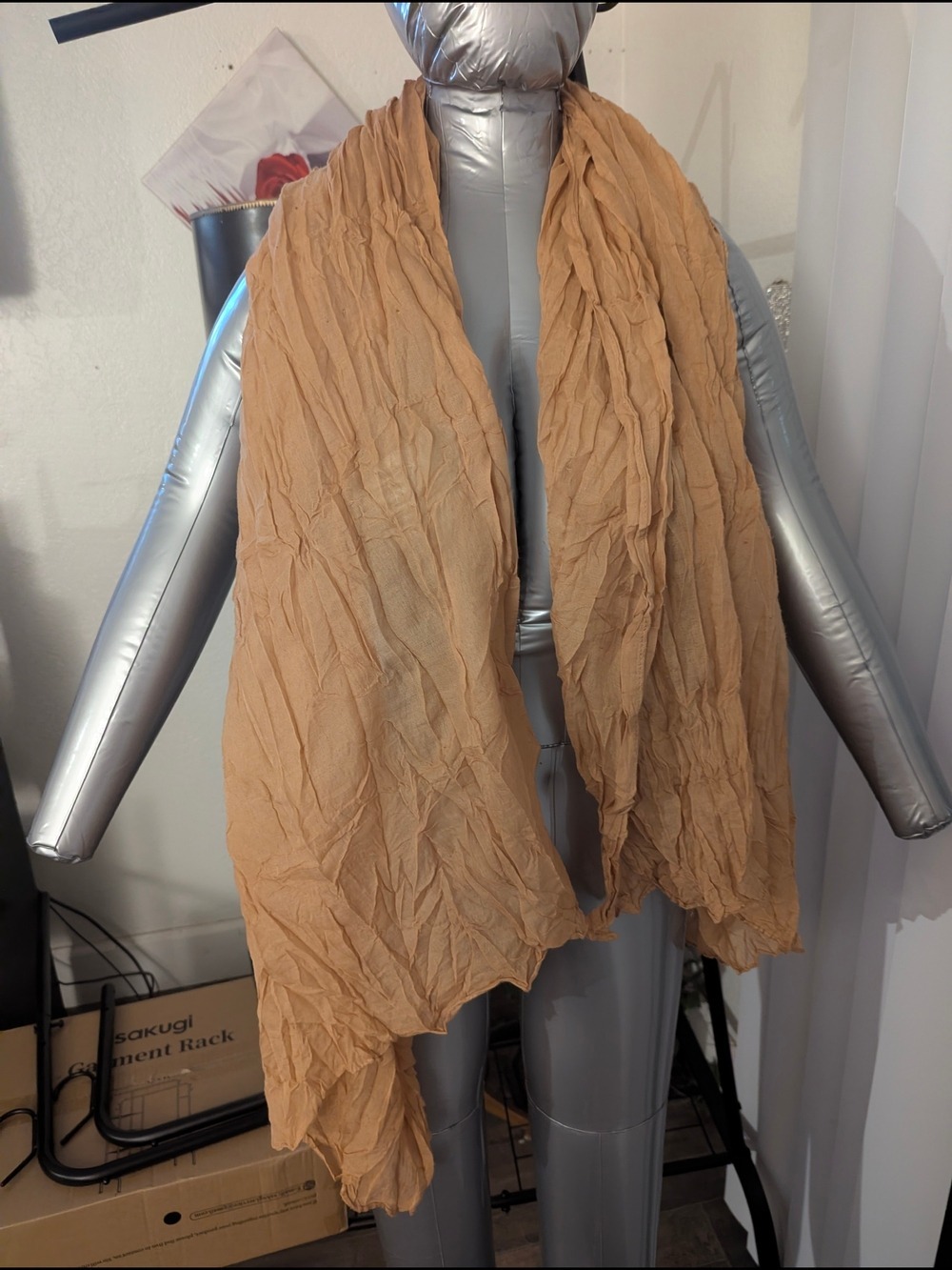 Lightweight 100% Viscose  Scarf in Camel